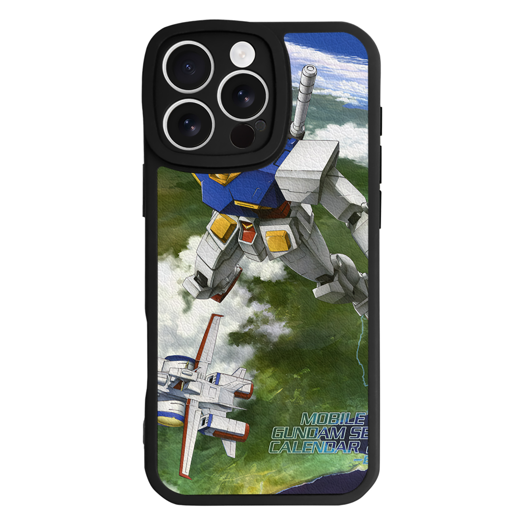 （画像用） 機動戦士ガンダム Mobile Suit Gundam 【iPhone 16シリーズ対応】シリコンスマホケース（レザー調） 材質：シリコン